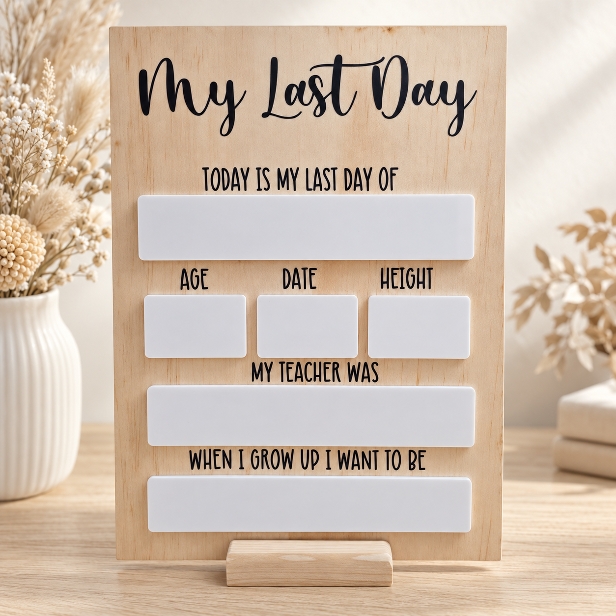 First & Last Day Board – Classic Design