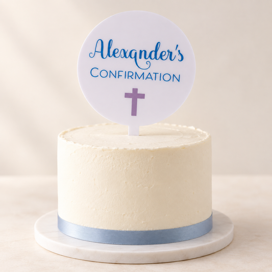 Personalised Confirmation Cake Topper