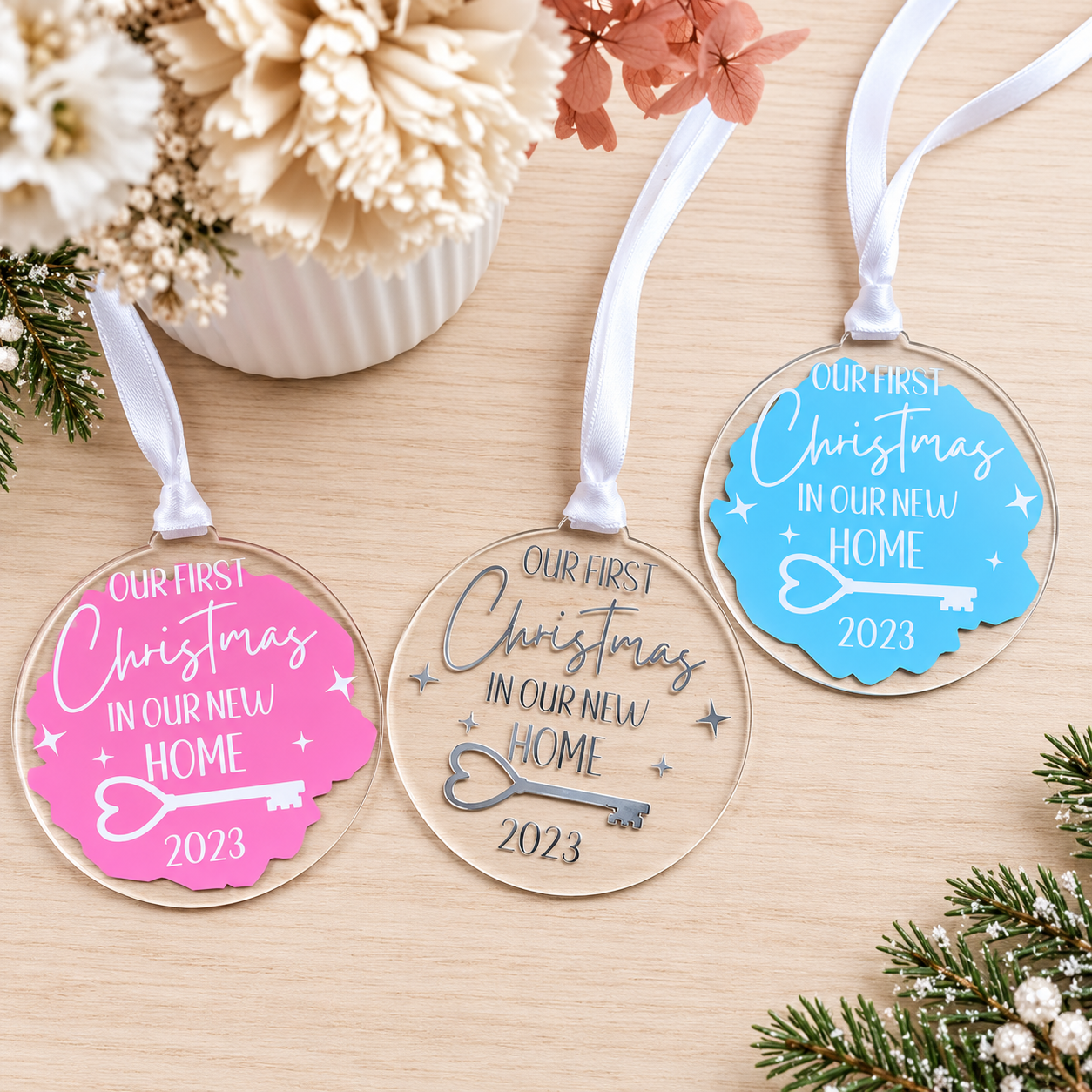 Personalised New Home Christmas Bauble