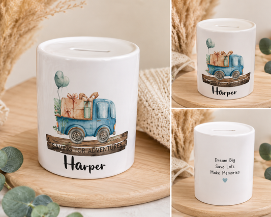 Birthday Truck Money Box