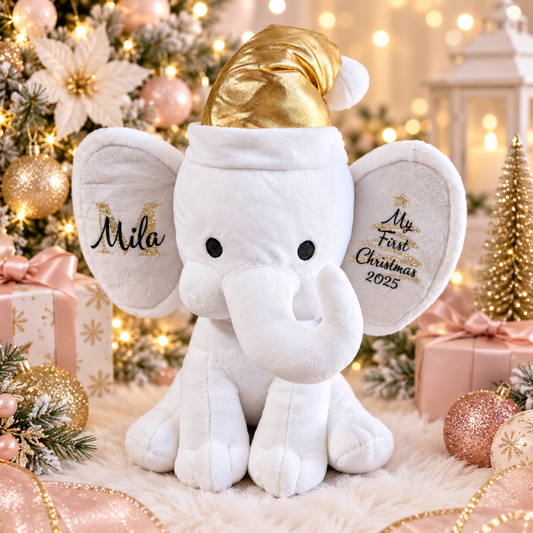 Personalised My 1st Christmas Elephant
