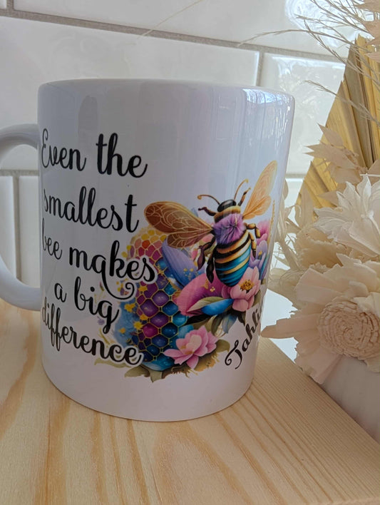 Smallest Bee Makes a Big Difference Mug