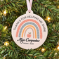 Personalised Helping Me Shine Teacher Christmas Bauble