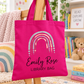 Personalised Rainbow Library Bag