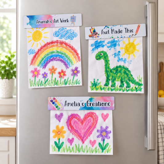 Personalised Kids Art Fridge Magnet