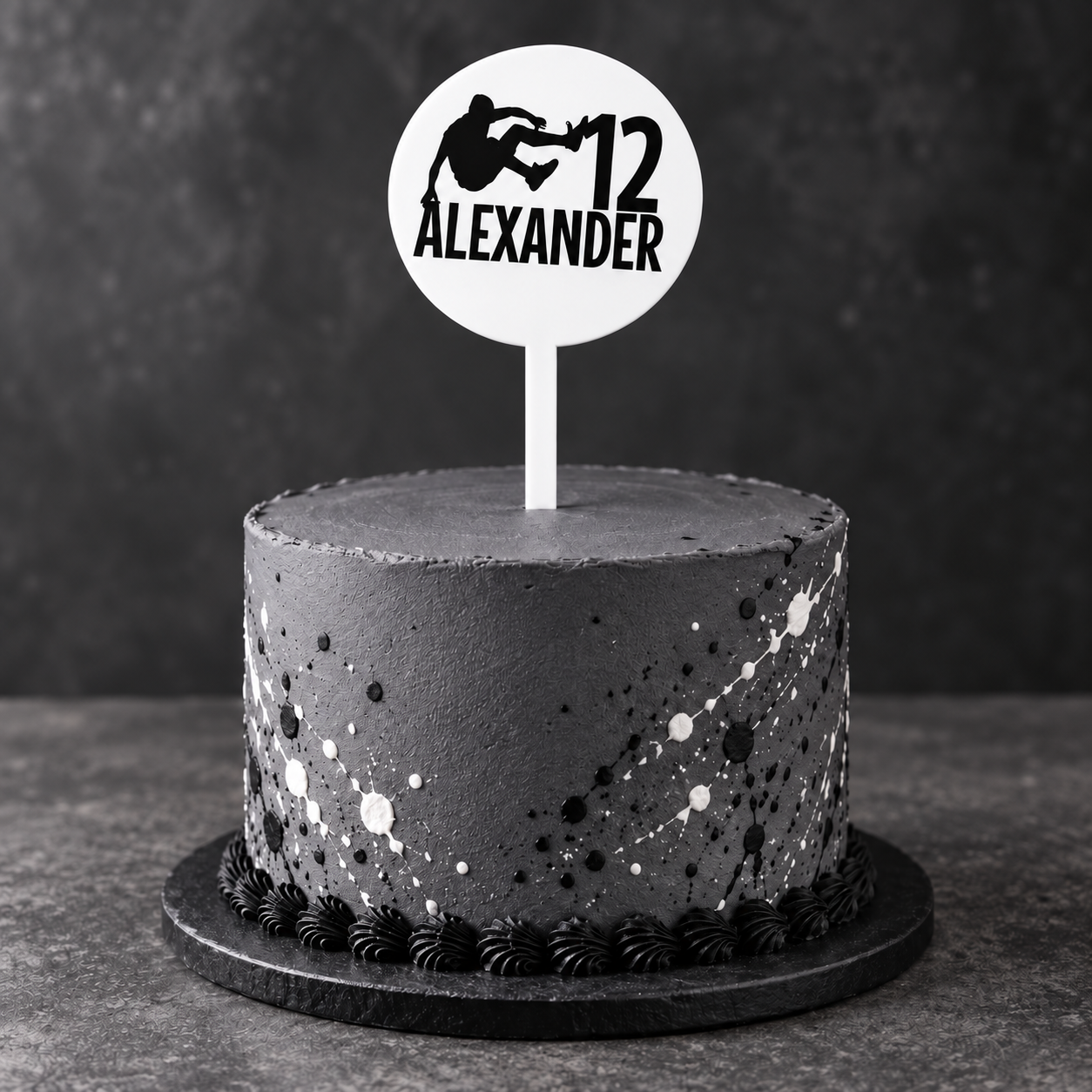Personalised Parkour Cake Topper