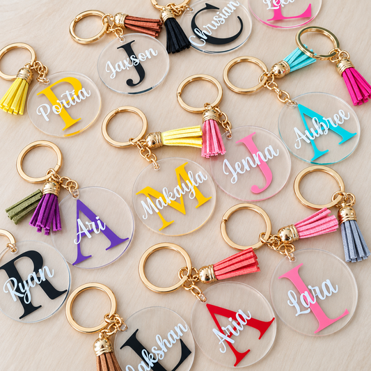 Personalised Acrylic Name Keychain
