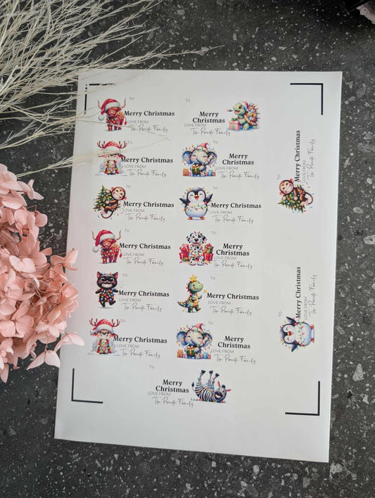 Christmas Family Stickers 15pk