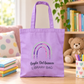 Personalised Rainbow Library Bag