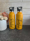 Yellow Water Bottle with Straw 500/750ml