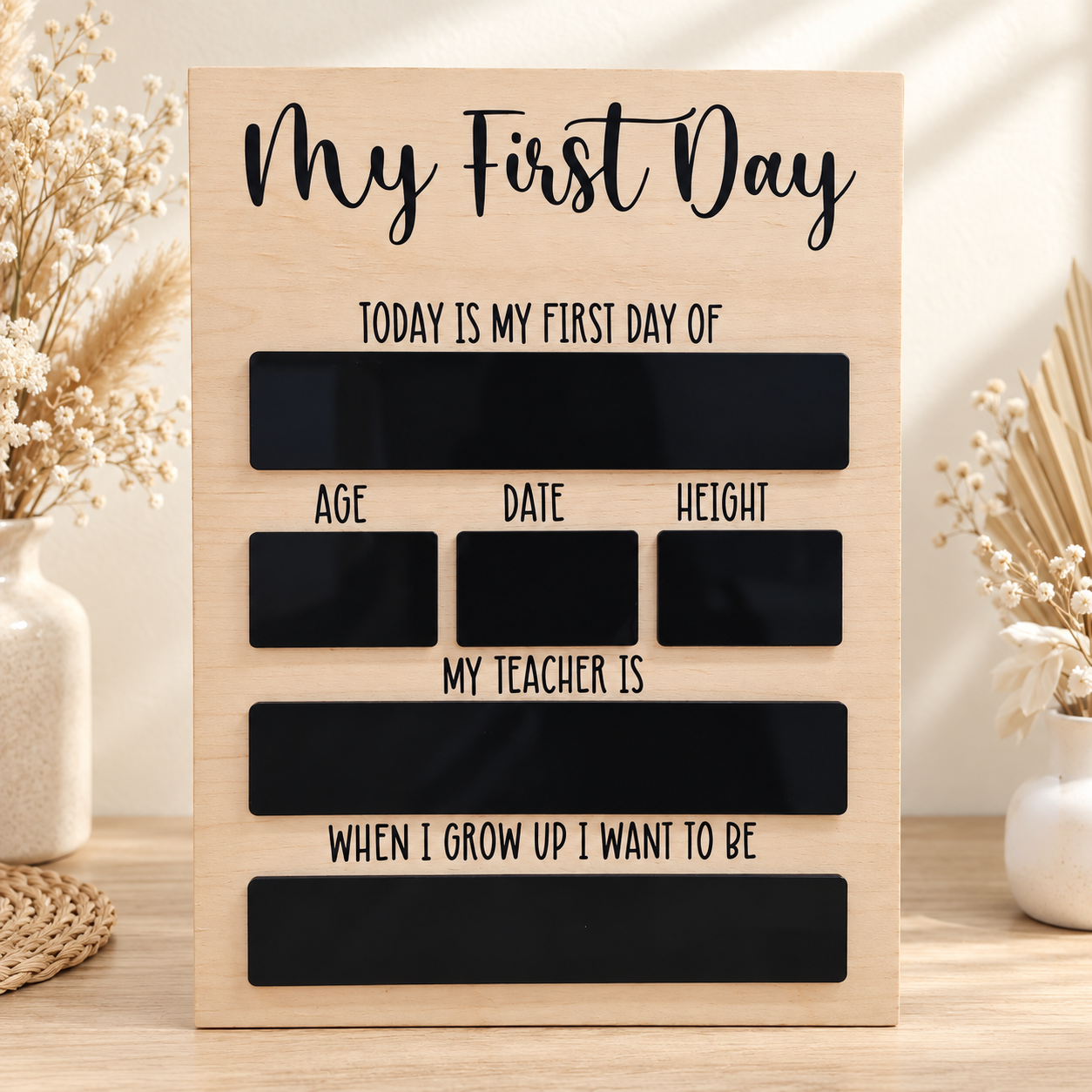 First & Last Day Board – Classic Design