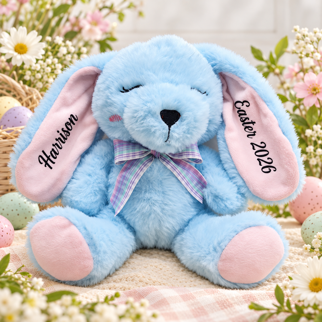 Easter Plush Bunny Blue