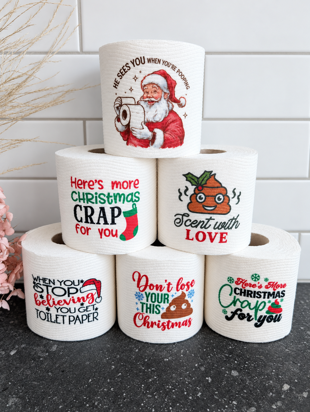 Christmas Novelty Toilet Rolls