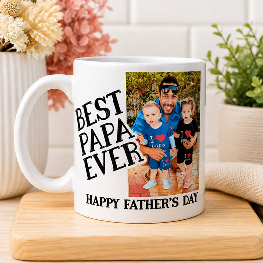 Best Dad Ever Personalised Photo Mug