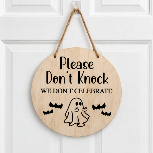 Please Don’t Knock Halloween Door Sign