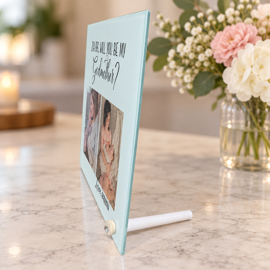 Will You Be My Godmother Photo Plaque