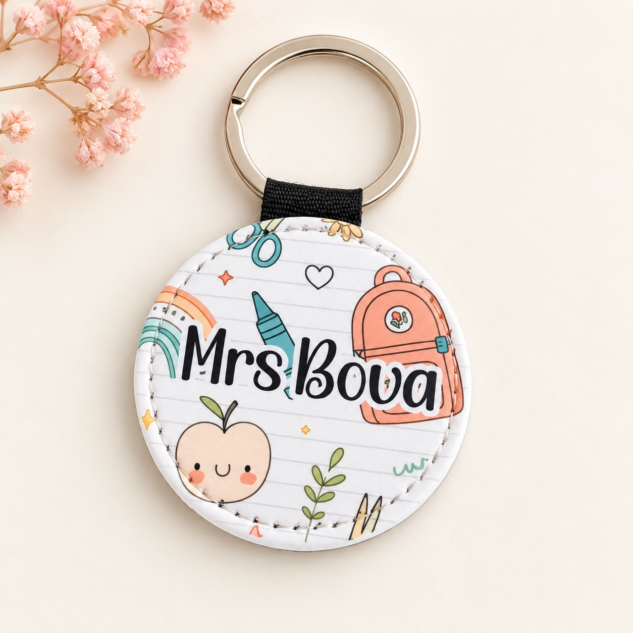 Personalised Back-to-School Teacher Keychain