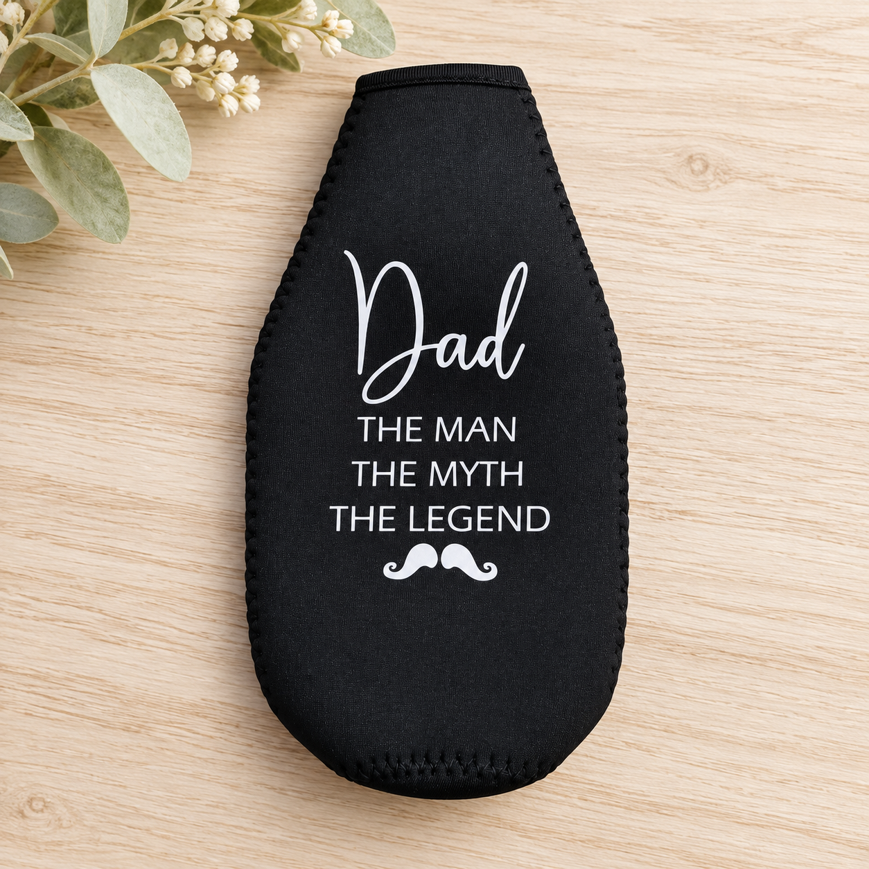 Personalised Dad Zipper Stubby Holder
