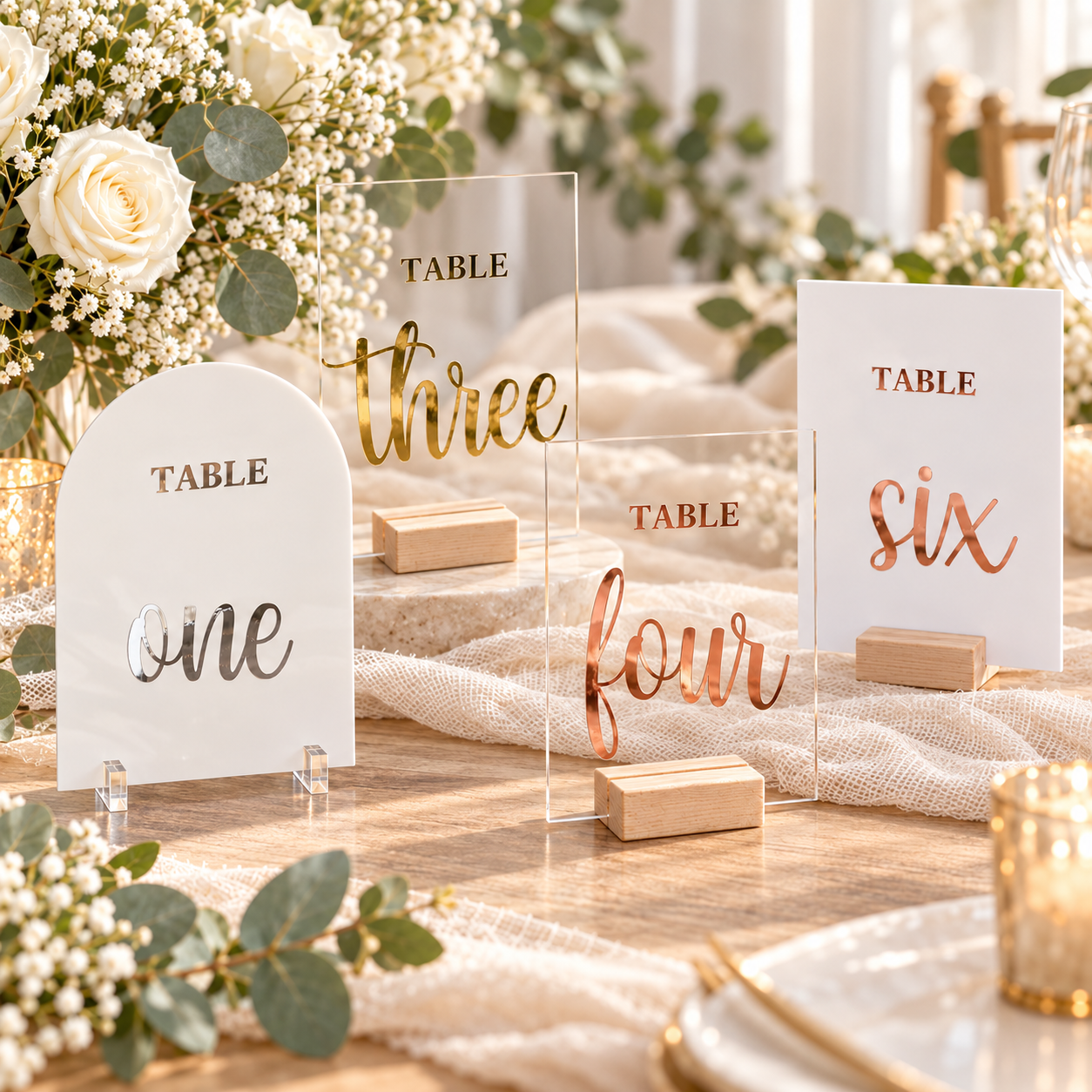 Classic Acrylic Table Numbers