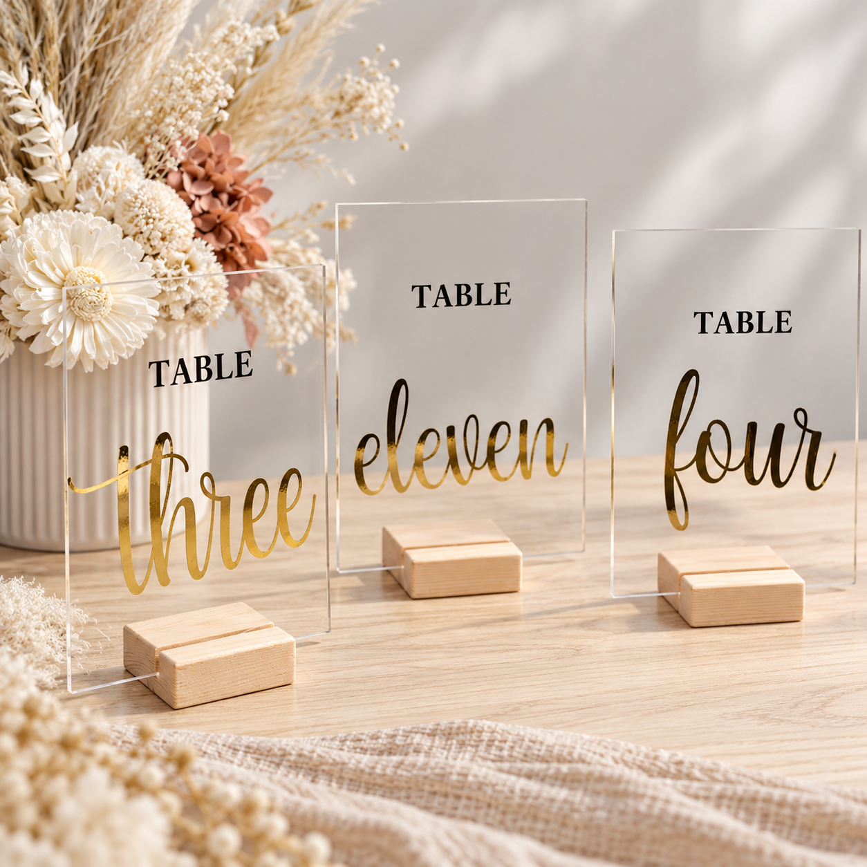 Classic Acrylic Table Numbers