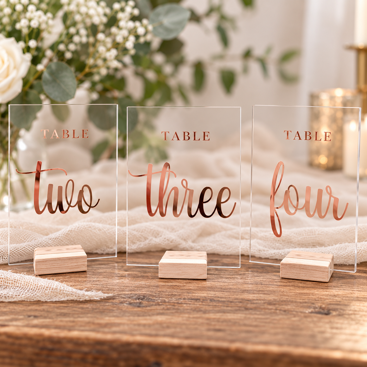 Classic Acrylic Table Numbers