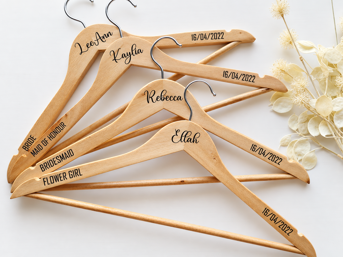 Personalised Bridal Coat Hangers