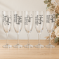 Personalised Bridal Party Champagne Flute – Name, Title & Date