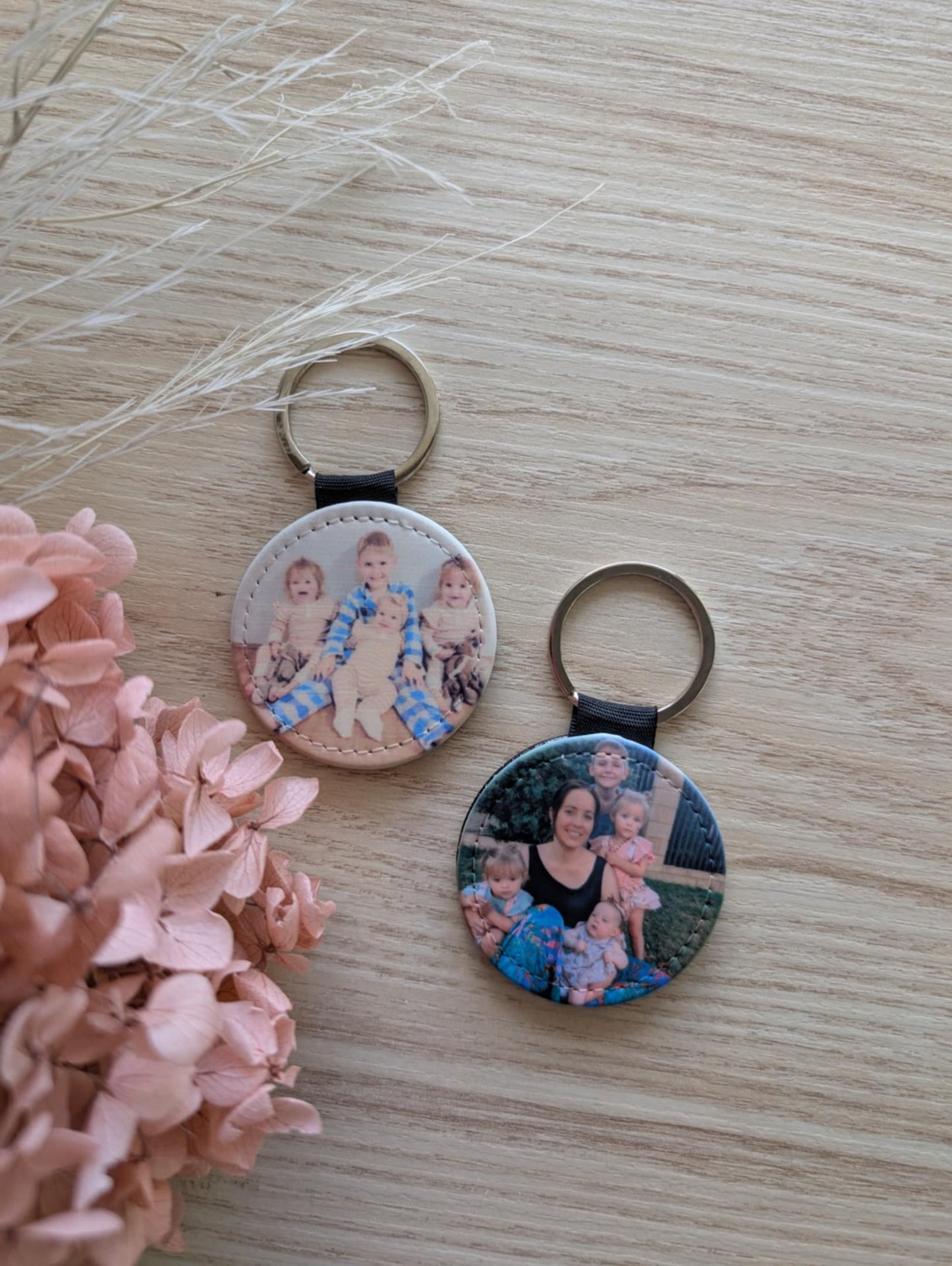 Round Photo Keyring