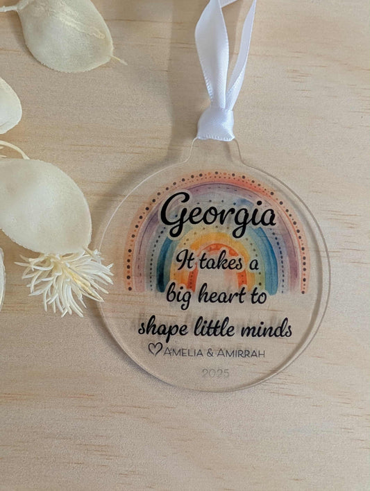 Christmas Bauble - It Takes a Big Heart to Shape Little Minds