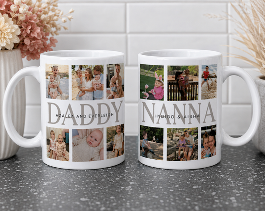 Personalised 6 Photo Collage Mug