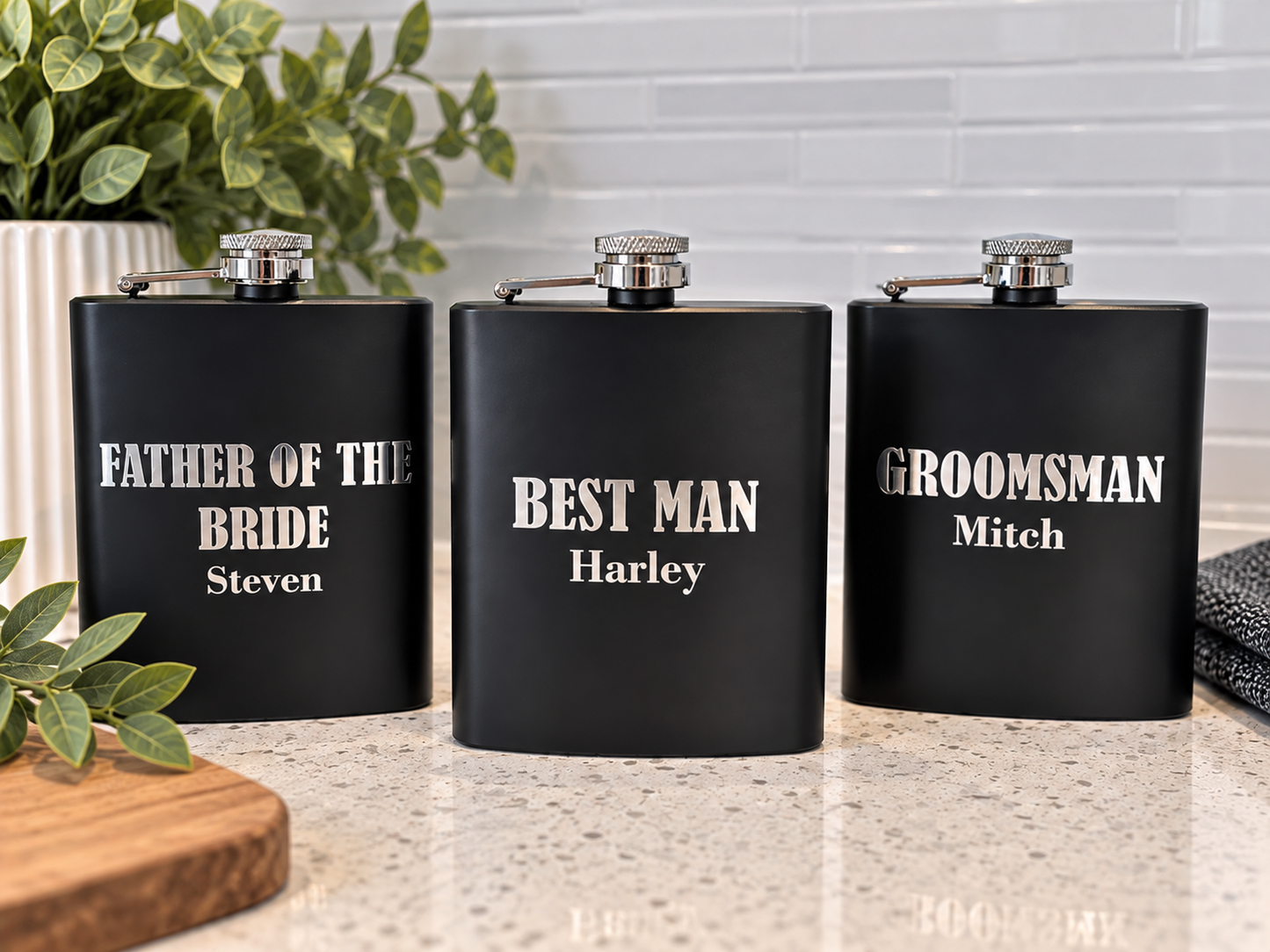 Personalised Bridal Party Hip Flask