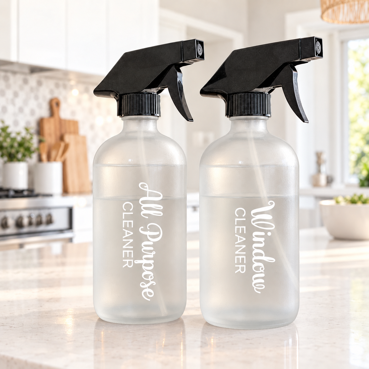 Custom Cleaning Bottle Labels