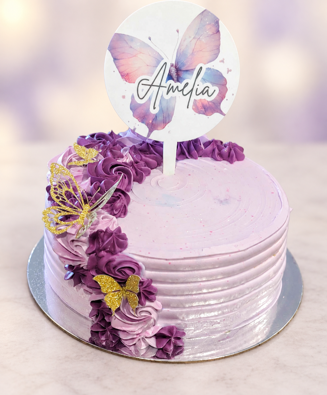 Personalised Butterfly Cake Topper