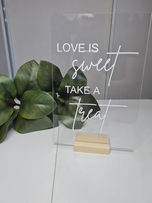 Love is Sweet Sign