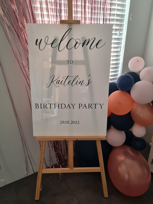 Welcome Sign Birthday Party v1