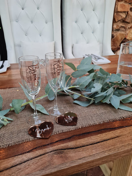 Rose Gold Place Cards