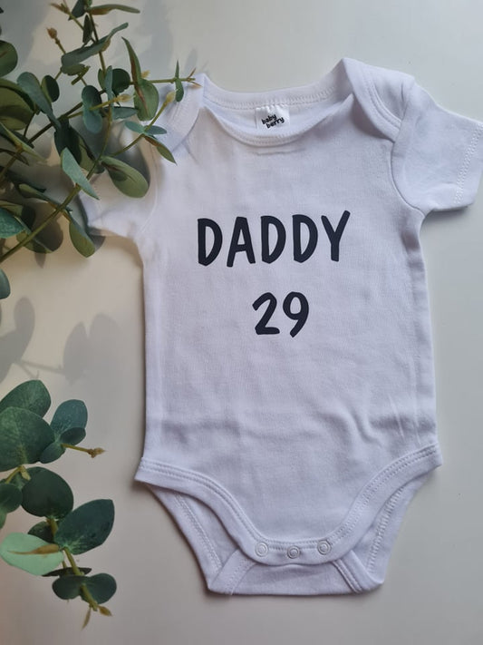 Daddy "Number" Onesie