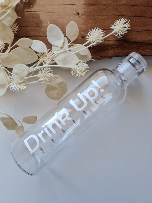 Glass Time Water Bottle