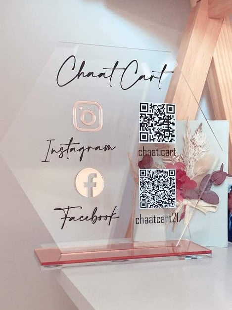 Social Media Advertising Sign