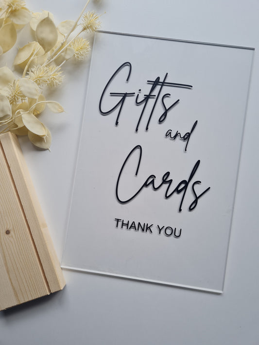 Gifts and Cards Sign