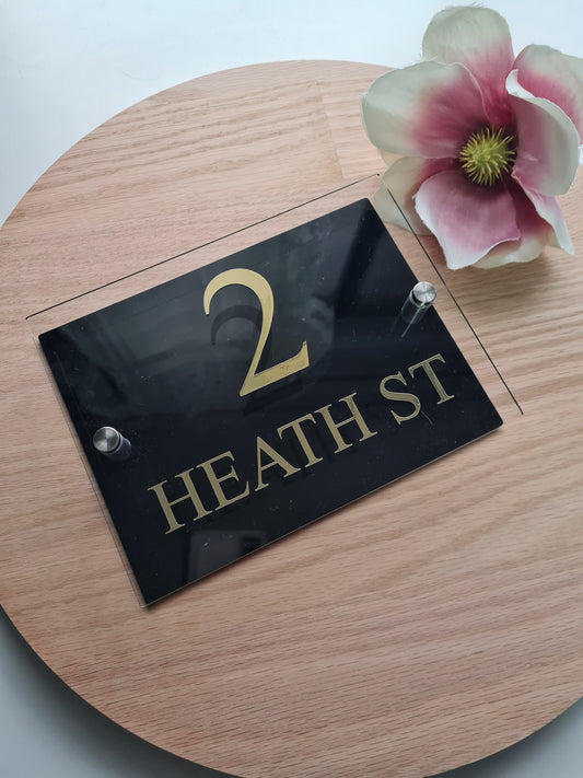 House Address Sign - Design 1
