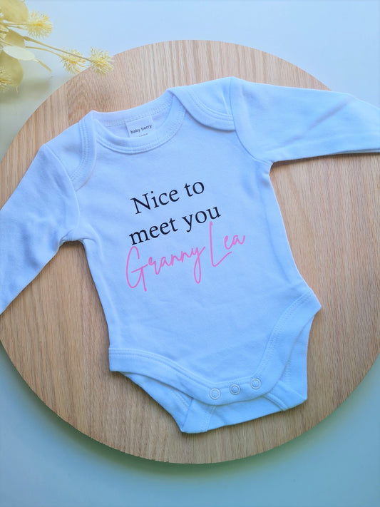 Nice to Meet You Onesie