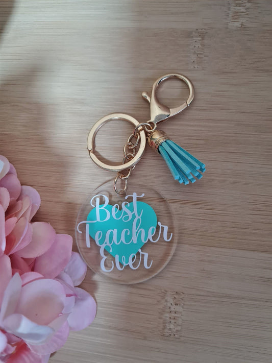 Best Teacher Ever Keyrings