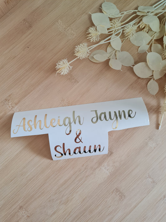 Wishing Well/ Guest Book Stickers/ Decal