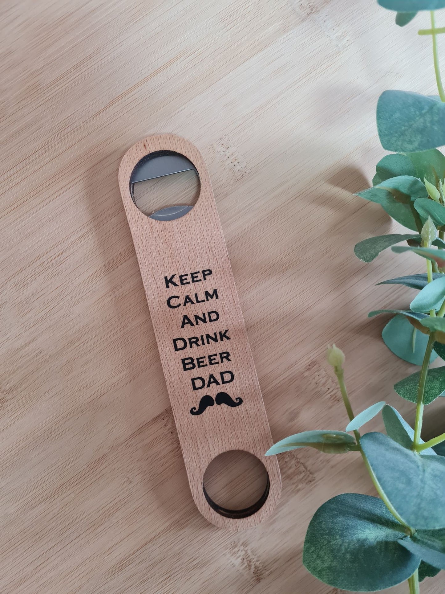 Keep Calm and Drink Beer "Name" Bottle Opener