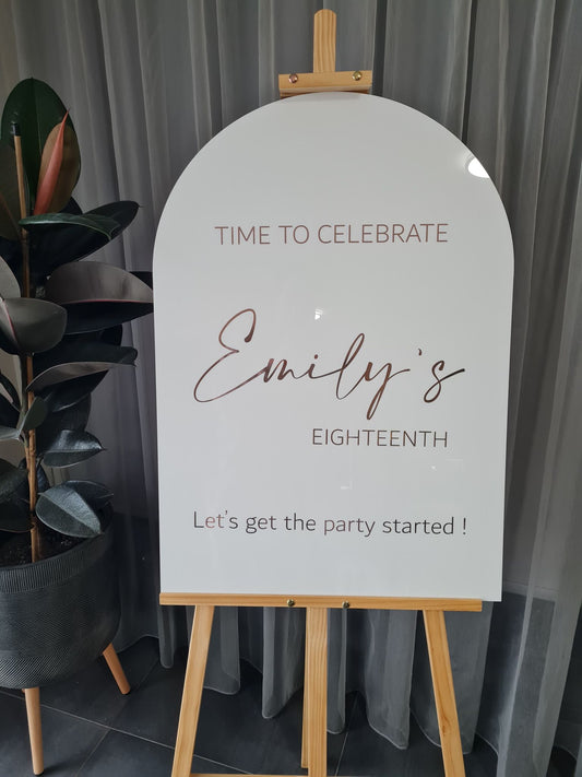 Welcome Sign Birthday Arch