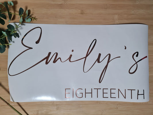 Backdrop Stickers/ Decal