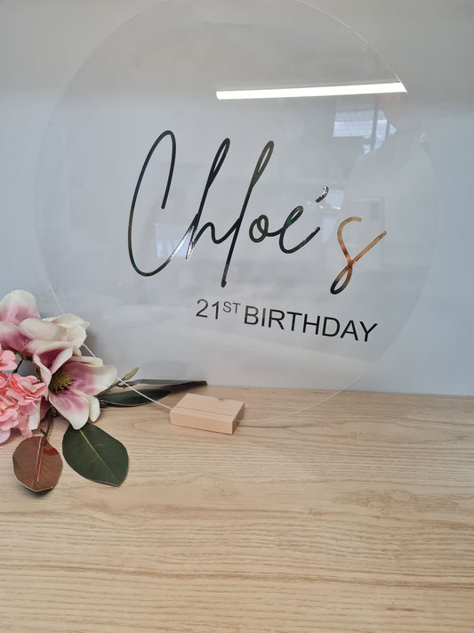 Birthday Round Sign