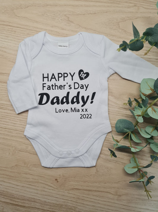 1st Father's Day Onesie