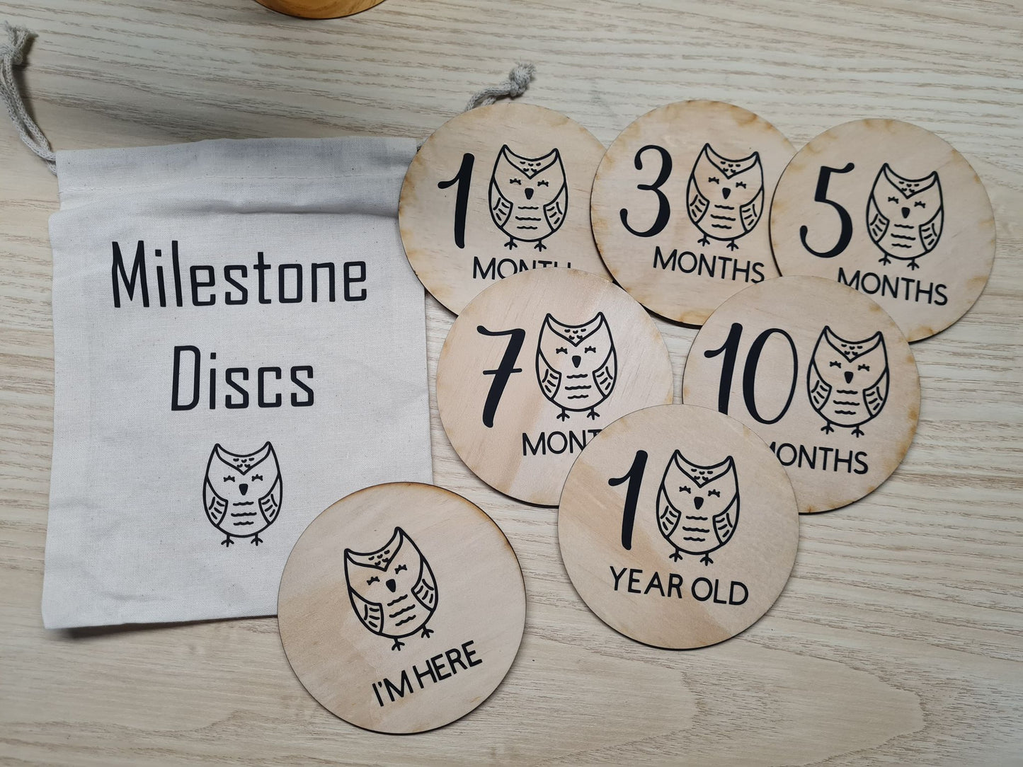 Baby Owl Milestone Discs